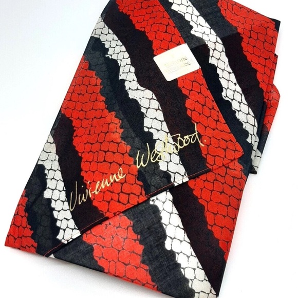 Vivienne Westwood Python Pattern Cosmetic Case and Scarf Set, NWT - Picture 7 of 8